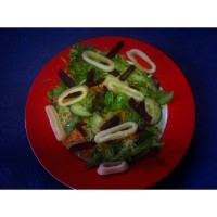 Garlic Buttered Squid Salad