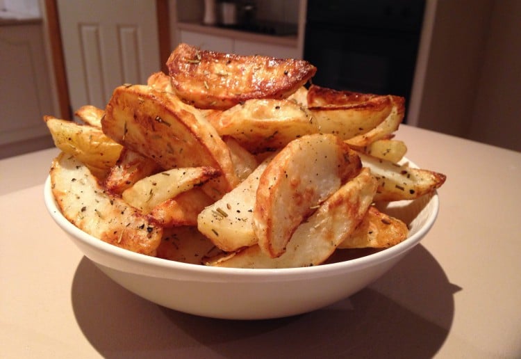 Potato Wedges with Rosemary & Cracked Black Pepper