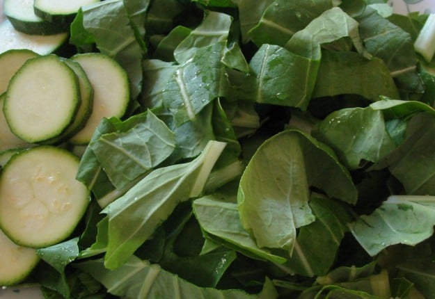 Zuchinni and Pak Choy – Simple!