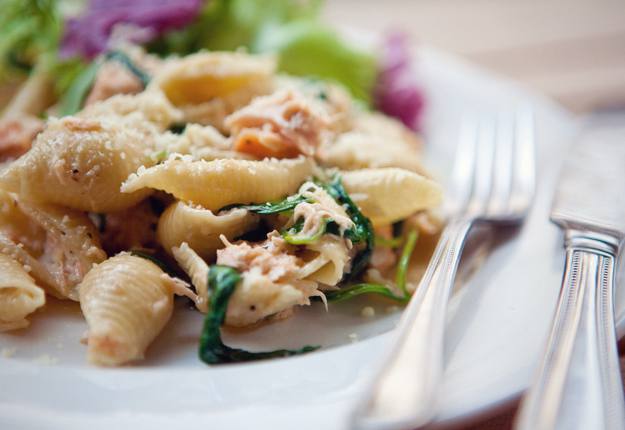 Creamy salmon pasta (with hidden veggies) - Real Recipes from Mums