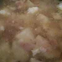 Chicken and bacon casserole in the slow cooker