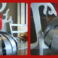 Recycled cans Christmas decoration