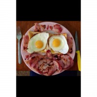 Happy Face Bacon and Eggs