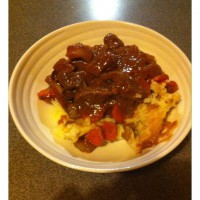 Beef Casserole with Semi Dried Tomatoes