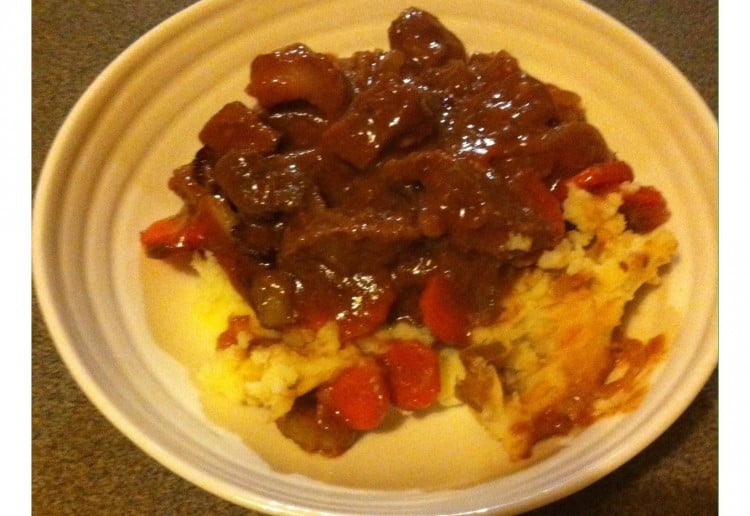 Beef Casserole with Semi Dried Tomatoes