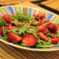 Strawberry & Arugula Vegan Salad