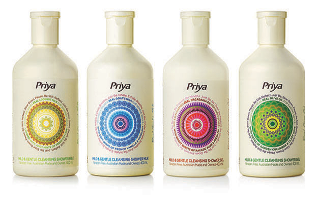 WIN 1 of 15 packs of shower milks & gels from Priya Body Care