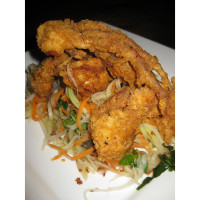 Soft shell crab with papaya salad