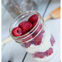 Raspberry overnight oats