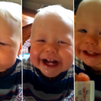 CUTE VIDEO: Daddy's cough is just too funny!