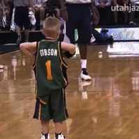 BEAUTIFUL VIDEO: 5-year-old Gibson plays for Utah Jazz