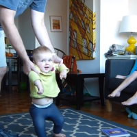 A gorgeous time lapse video of a baby learning to walk