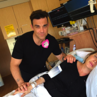 Robbie Williams and wife, Ayda, post labour pictures and videos