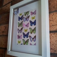 Butterfly cut out wall art