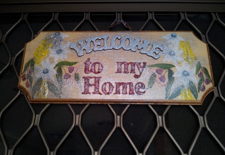 Welcome to my Home Plaque.