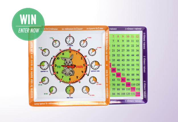 WIN 1 of 4 awesome boys or girls educational meal-plate sets!