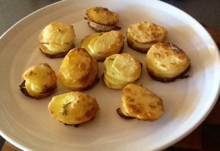 Individual potato bakes