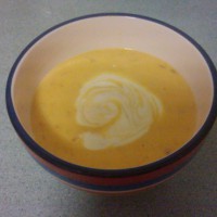 Thick pumpkin soup