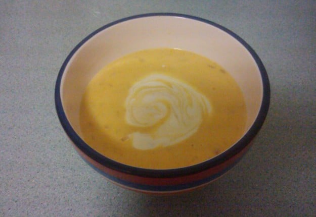Thick pumpkin soup