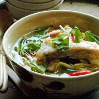 Asian Celery Broth With Barramundi