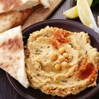 Homemade hummus