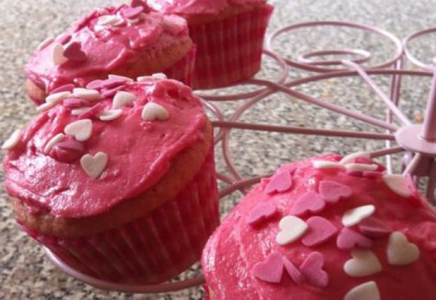 Heart cupcakes