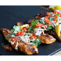 Asian snapper with sweet chilli and lemongrass