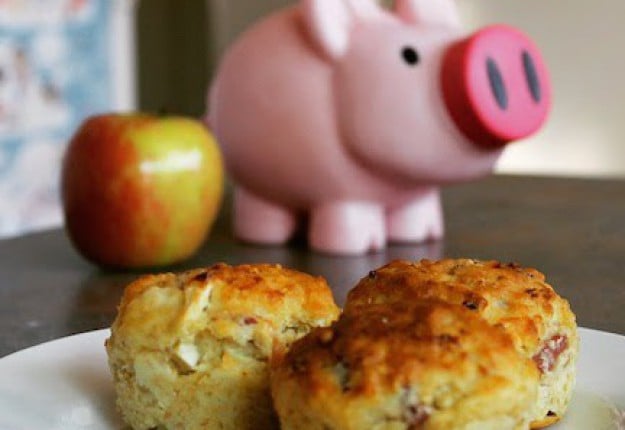 Apple bacon and maple muffins