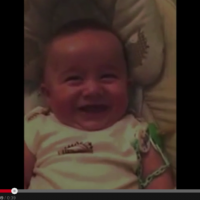 This bub's laugh is infectious!
