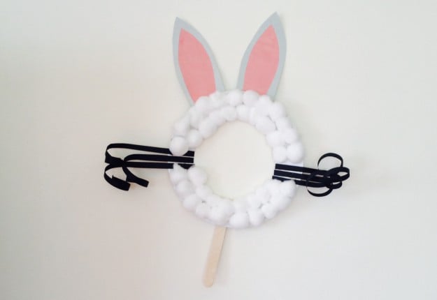 Fluffy Easter bunny mask