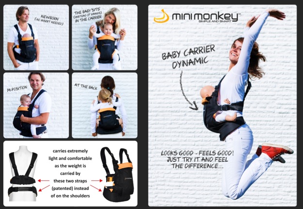 mini monkey baby carrier