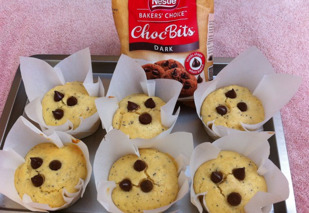 Choc Bits Cream Cheese Muffins