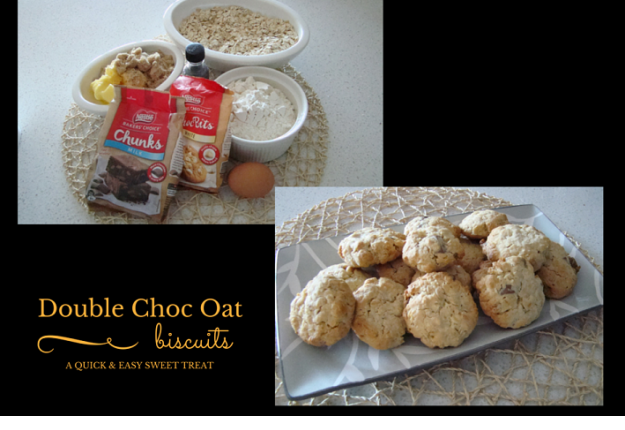 Double Choc Oat Biscuits