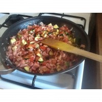 Salsa meat & vegetable dish
