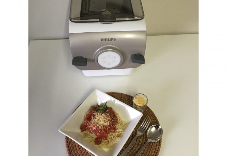 Homemade Spaghetti with tomato sauce