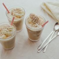 Macadamia milk iced coffee