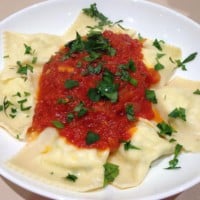Ricotta Ravioli with Tomato Sauce