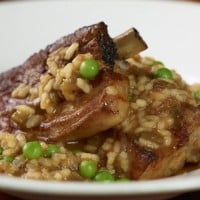 Wet rice with pork ribs and beans