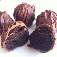 Chocolate cake truffles