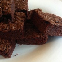 Chocolate zucchini brownies