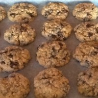 Chewy choc chip biscuits