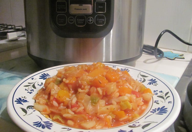 Minestrone with rice