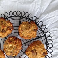 Flourless choc chunk peanut butter cookies