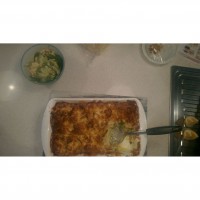 Brocolli and cauliflower cheese bake