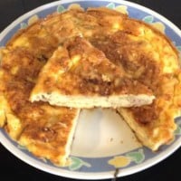 Bacon and onion frittata