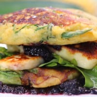 Corn and zucchini fritters by Miguel Maestre