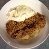 Apple crumble with a twist