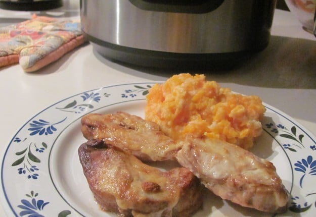 Chicken fillets with carrot and parsnip mash