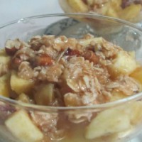 Microwaved apple crisps