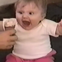 Babies reactions to ice cream, VERY FUNNY!